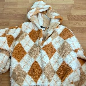 Furry crop sweatshirt